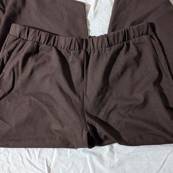Universal Standard Stephanie Ponte Wide Leg Brown size L 22/24 NWT - Picture 4 of 9